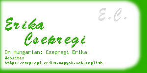 erika csepregi business card